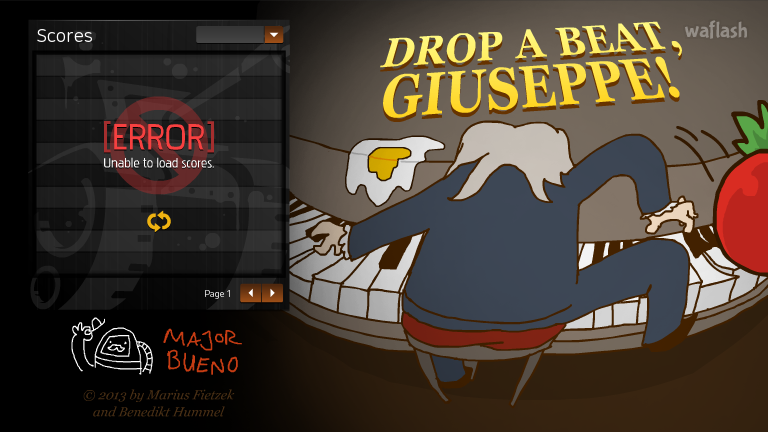 드롭 어 비트, 주세페! (Drop a Beat, Giuseppe!) 게임 화면 1