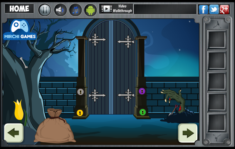 할로윈 미스터리 (Mirchi Escape Halloween Mystery) 게임 화면 2