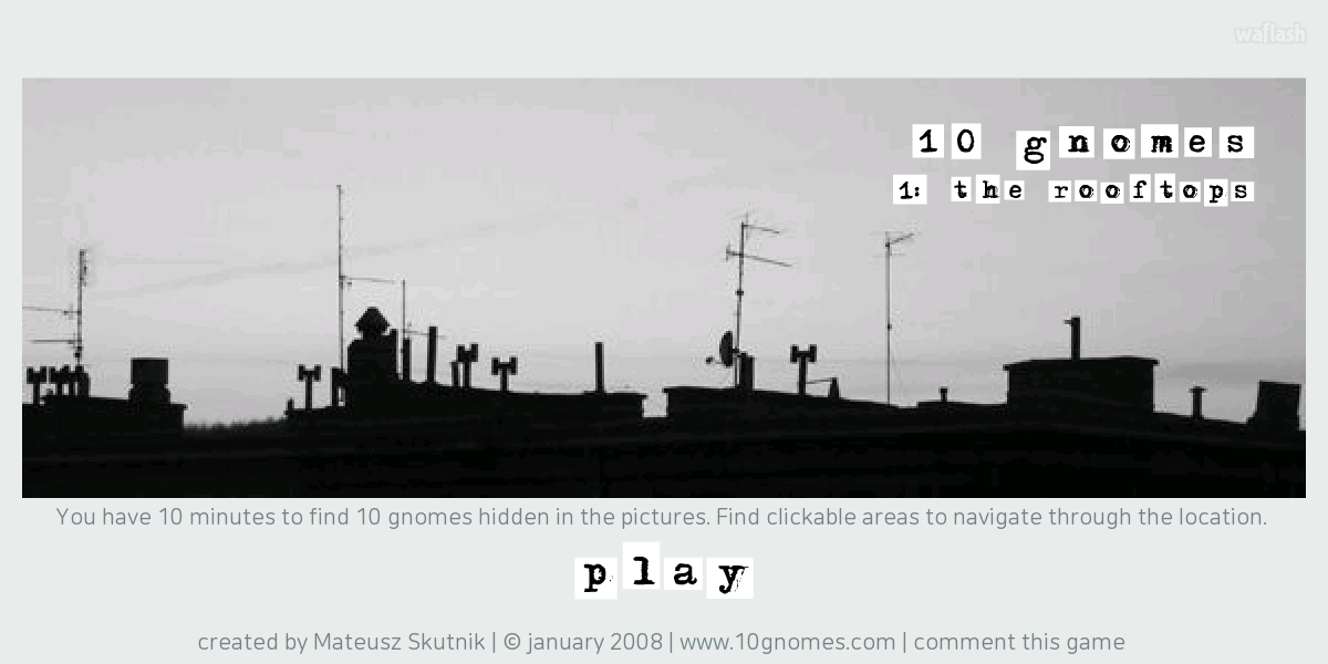 10 Gnomes 1: the Rooftops January 2008 게임 화면 1