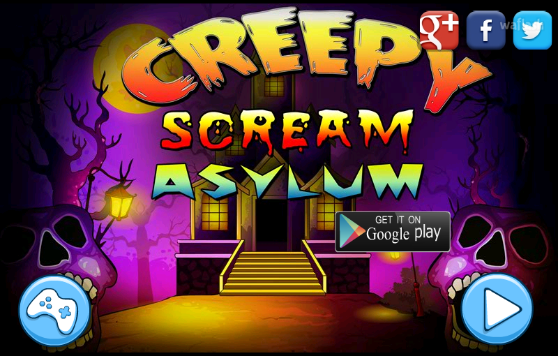 크리피 스크림 어사일럼 (Mirchi Escape Creepy Scream Asylum) 게임 화면 1