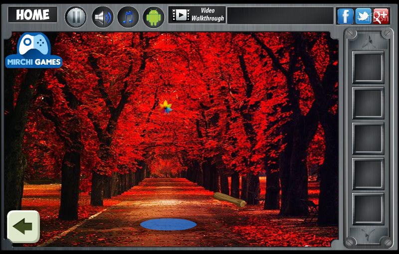 붉게 물든 가을 숲 탈출 (Mirchi Escape Red Autumn Forest) 게임 화면 2