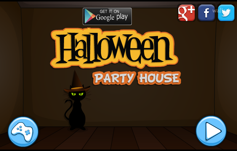할로윈 파티 하우스 탈출 (Mirchi Escape Halloween Party House) 게임 화면 1