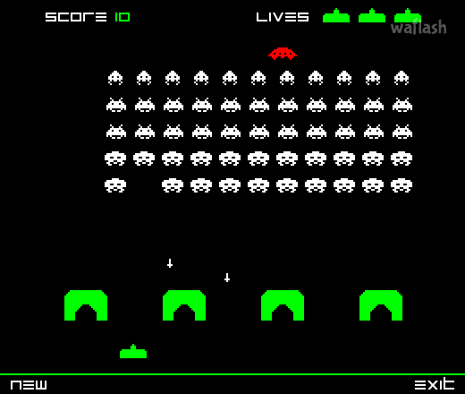 스페이스 인베이더 (Space Invaders) 게임 화면 2