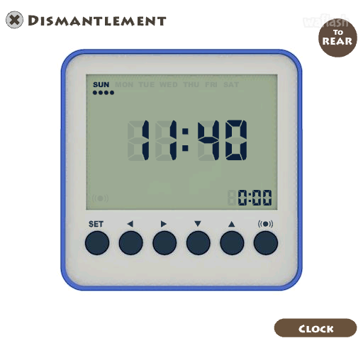 알람시계 분해게임 - Kaitai Dismantlement "Clock" 게임 화면 2