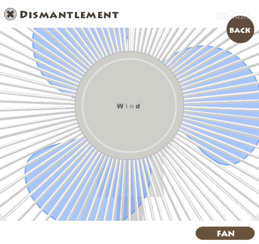 선풍기 분해게임 - RIDDLE Dismantlement "Fan" 게임 화면 2