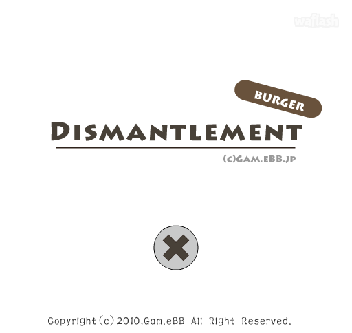 햄버거 분해게임 - RIDDLE Dismantlement "Burger" 게임 화면 1