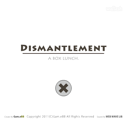도시락 분해게임 - Kaitai Dismantlement "Box Lunch" 게임 화면 1