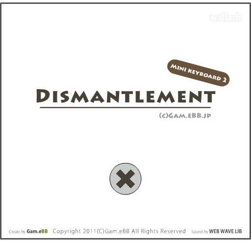 키보드 분해게임 2 - Kaitai Dismantlement "Mini Keyboard 2" 게임 화면 1