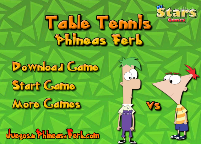 피니와 퍼브: 탁구 (Phineas and Ferb: Table Tennis) 게임 화면 1
