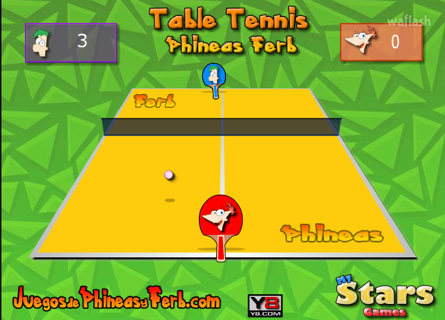 피니와 퍼브: 탁구 (Phineas and Ferb: Table Tennis) 게임 화면 2