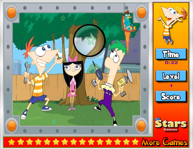 피니와 퍼브: 숨은 별찾기 (Phineas and Ferb: Hidden Stars) 게임 화면 2