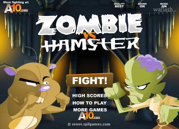 좀비 vs 햄스터 (Zombie vs Hamster) 게임 화면 2