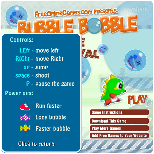 보글보글 (Bubble Bobble The Revival) 게임 화면 1