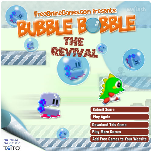 보글보글 (Bubble Bobble The Revival) 게임 화면 2