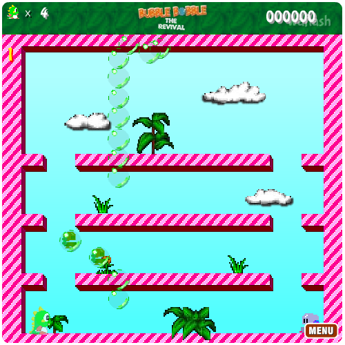 보글보글 (Bubble Bobble The Revival) 게임 화면 3