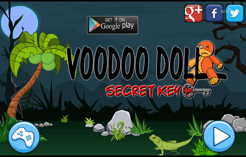 부두인형 시크릿 키 (Mirchi Escape - Voodoo Doll Secret Key) 게임 화면 1