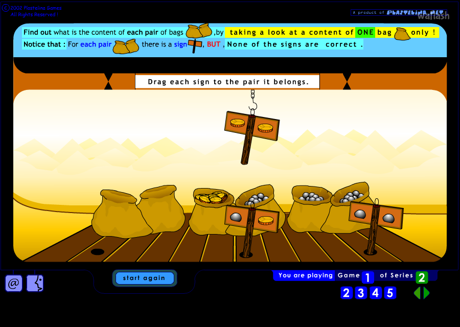 Bags and Signs - Plastelina Logic Games 게임 화면 1
