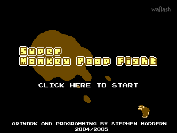슈퍼 원숭이의 엉덩이 싸움 (Super Monkey Poop Fight) 게임 화면 1