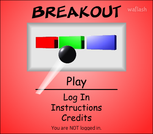 브레이크아웃 - Breakout 게임 화면 1