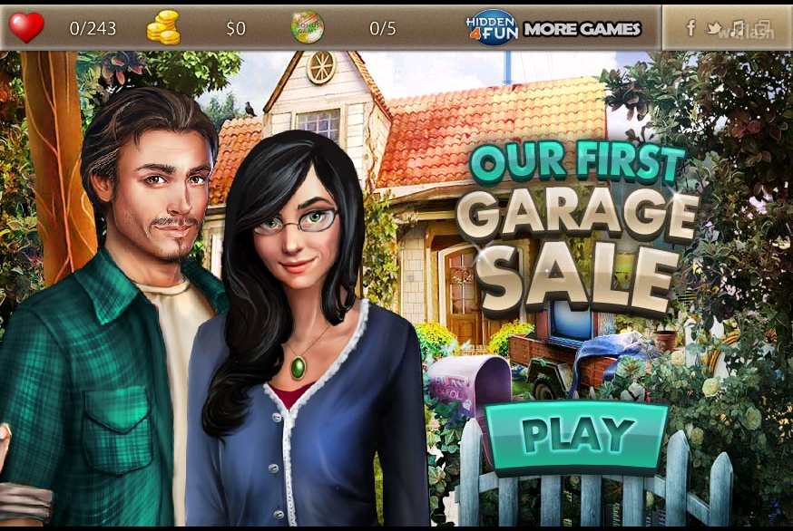 Hidden4fun 숨은그림찾기 - Our First Garage Sale 게임 화면 1