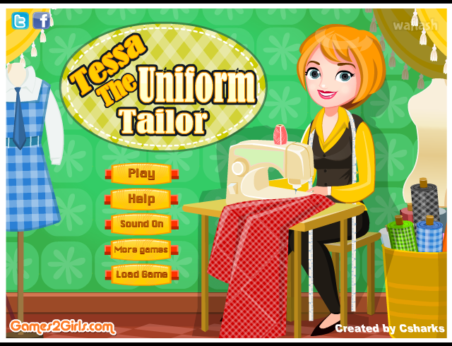 테사 더 유니폼 테일러 Tessa The Uniform Tailor 게임 화면 1