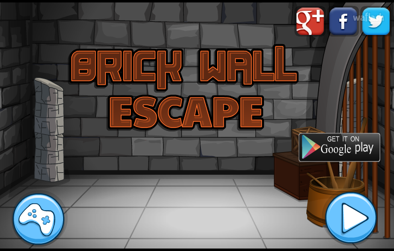 브릭 월 이스케이프 (Mirchi Escape - Brick Wall Escape) 게임 화면 1