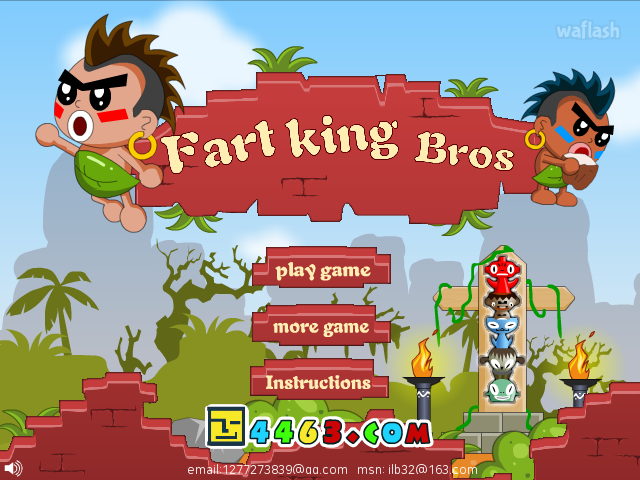 방귀 킹 브로스 (Fart King Bros) 게임 화면 1