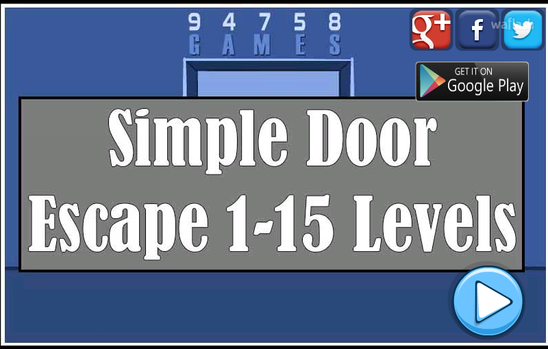 심플 도어 이스케이프 1~15 레벨 (Mirchi Escape - Simple Door Escape 1~15 Levels) 게임 화면 1