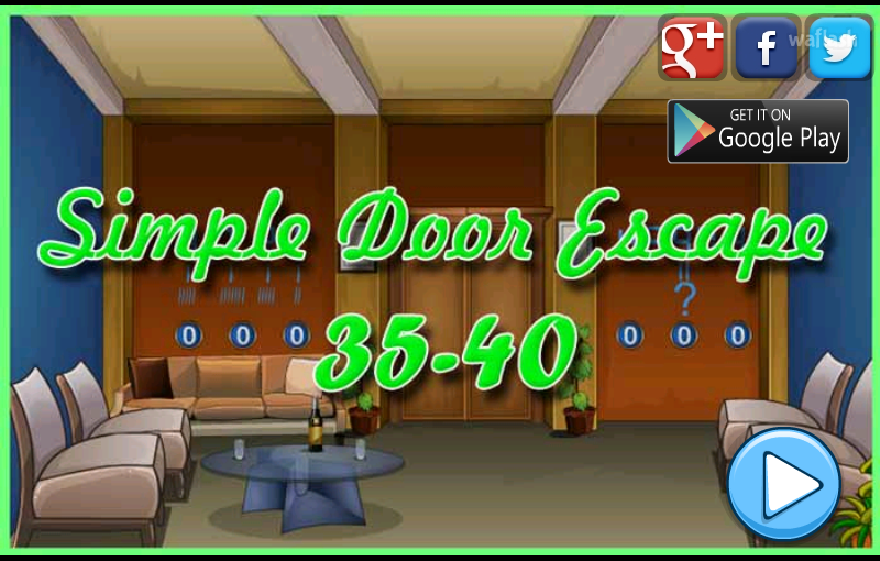 심플 도어 이스케이프 4 35~40 레벨 (Mirchi Escape - Simple Door Escape 4 35~40 Levels) 게임 화면 1