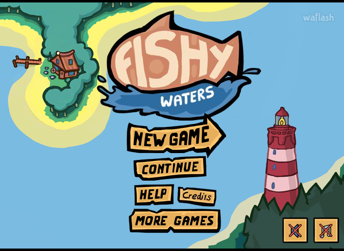 Fishy Waters - 아빠 구출 낚시게임 게임 화면 1