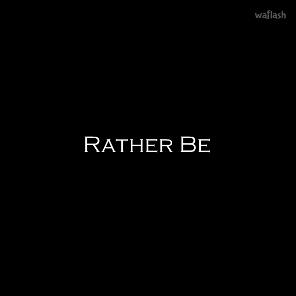 [키네틱 타이포] Rather Be 게임 화면 1