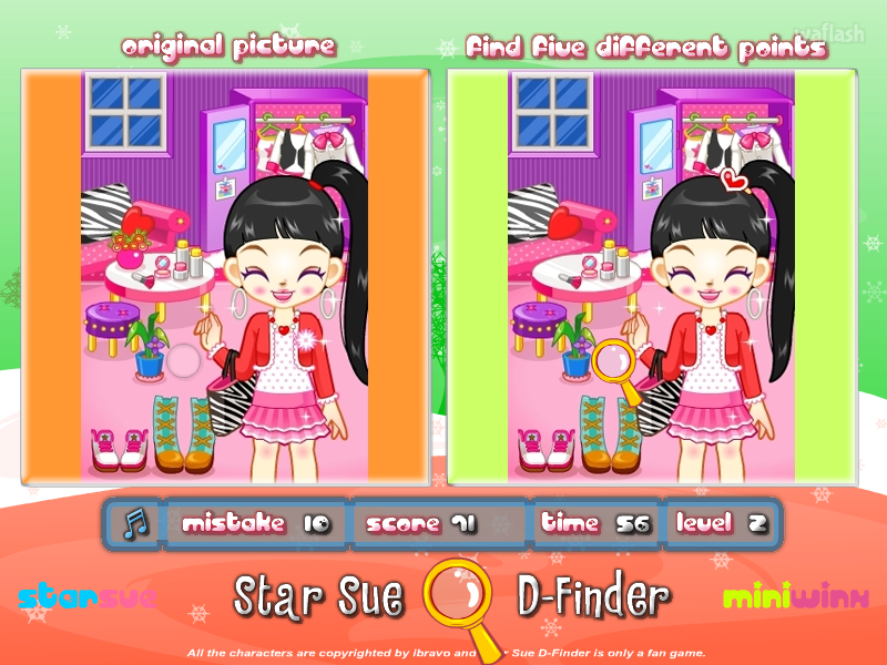 스타 슈 틀린그림찾기 (Star Sue D-Finder) 게임 화면 2