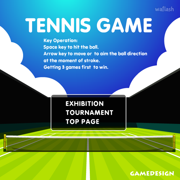 테니스 게임 (Tennis Game) 게임 화면 1