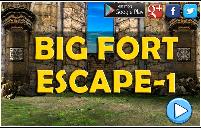 빅 포트 이스케이프 1 (Mirchi Big Fort Escape 1) 게임 화면 1