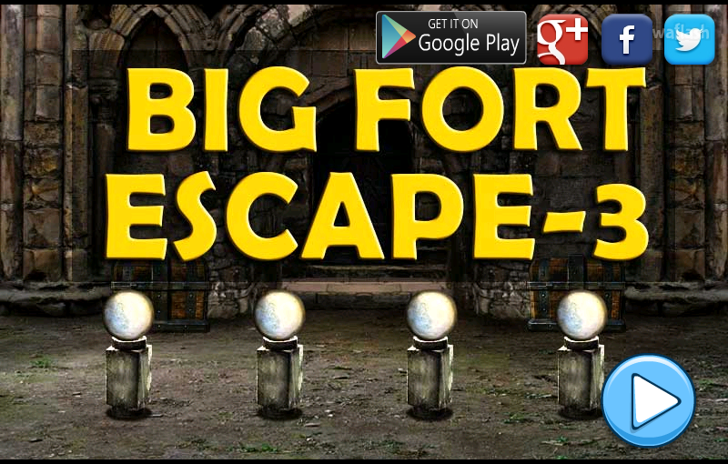 빅 포트 이스케이프 3 (Mirchi Big Fort Escape 3) 게임 화면 1