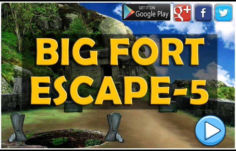 빅 포트 이스케이프 5 (Mirchi Big Fort Escape 5) 게임 화면 1