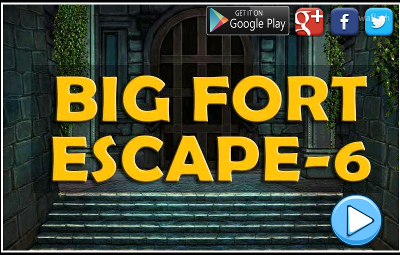 빅 포트 이스케이프 6 (Mirchi Big Fort Escape 6) 게임 화면 1