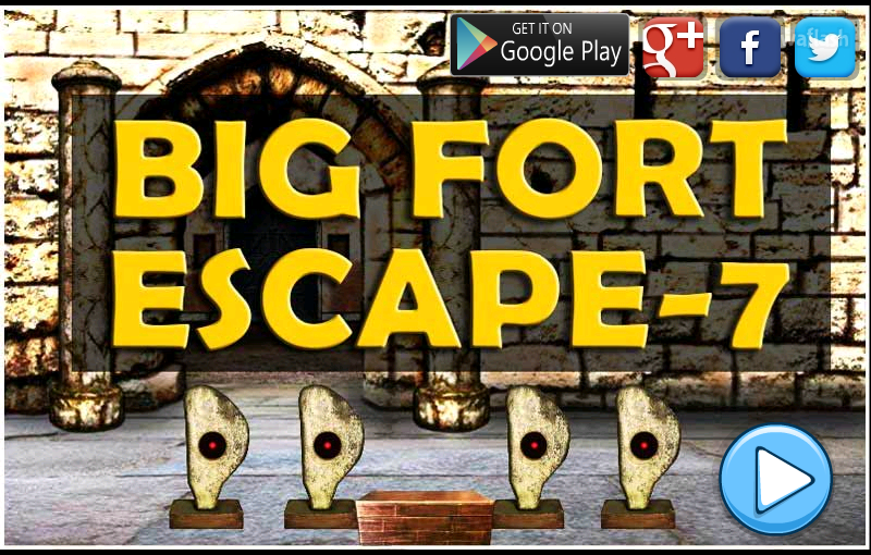 빅 포트 이스케이프 7 (Mirchi Big Fort Escape 7) 게임 화면 1