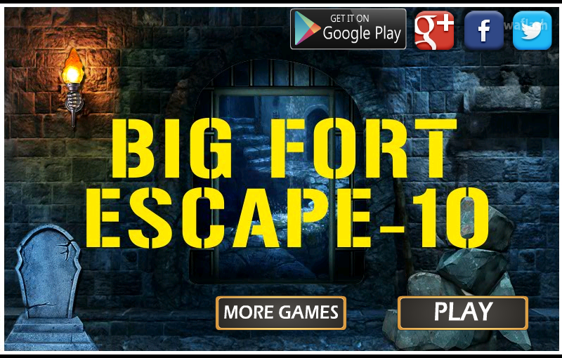 빅 포트 이스케이프 10 (Mirchi Big Fort Escape 10) 게임 화면 1