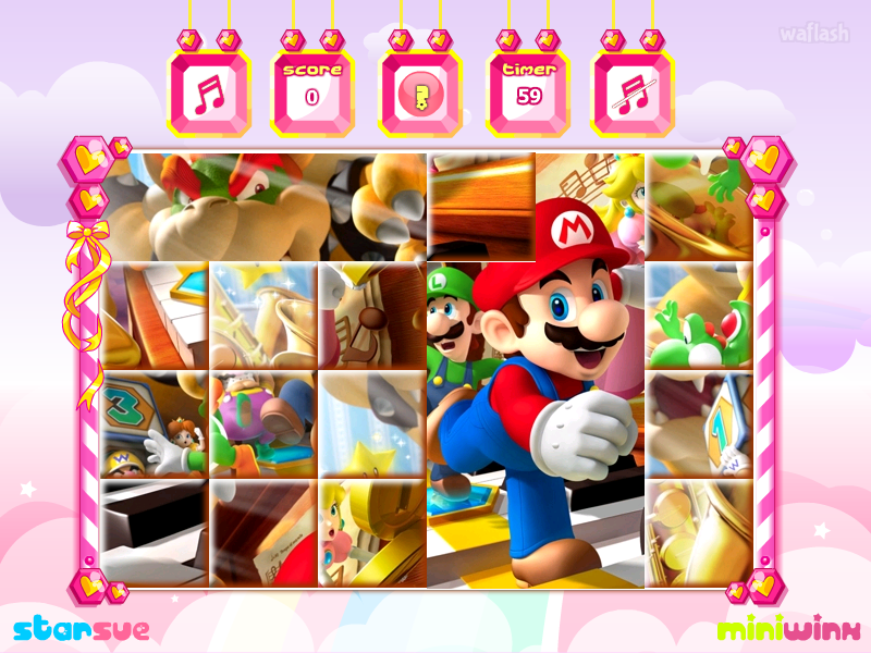 슈퍼 마리오 믹스업 퍼즐 (Super Mario Mix-Up) 게임 화면 2