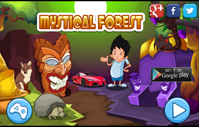 미스티컬 포레스트 탈출 (Mirchi Escape - Mystical Forest) 게임 화면 1
