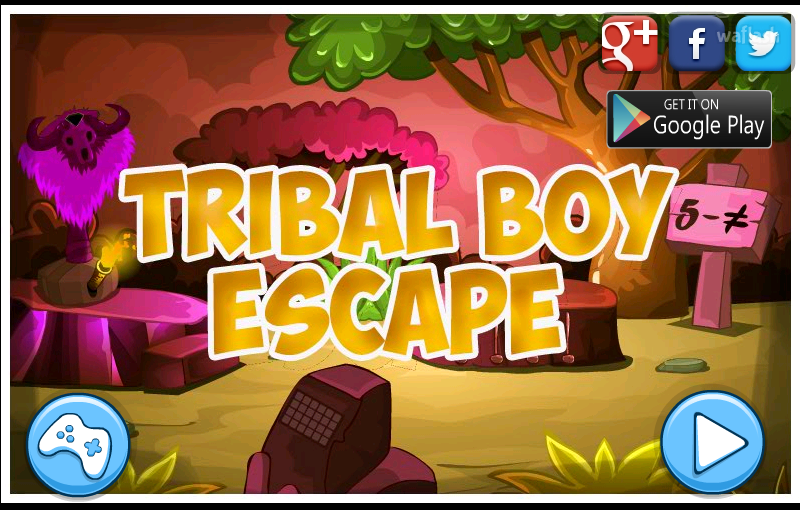 트라이벌 보이 이스케이프 (Mirchi Trival Boy Escape) 게임 화면 1