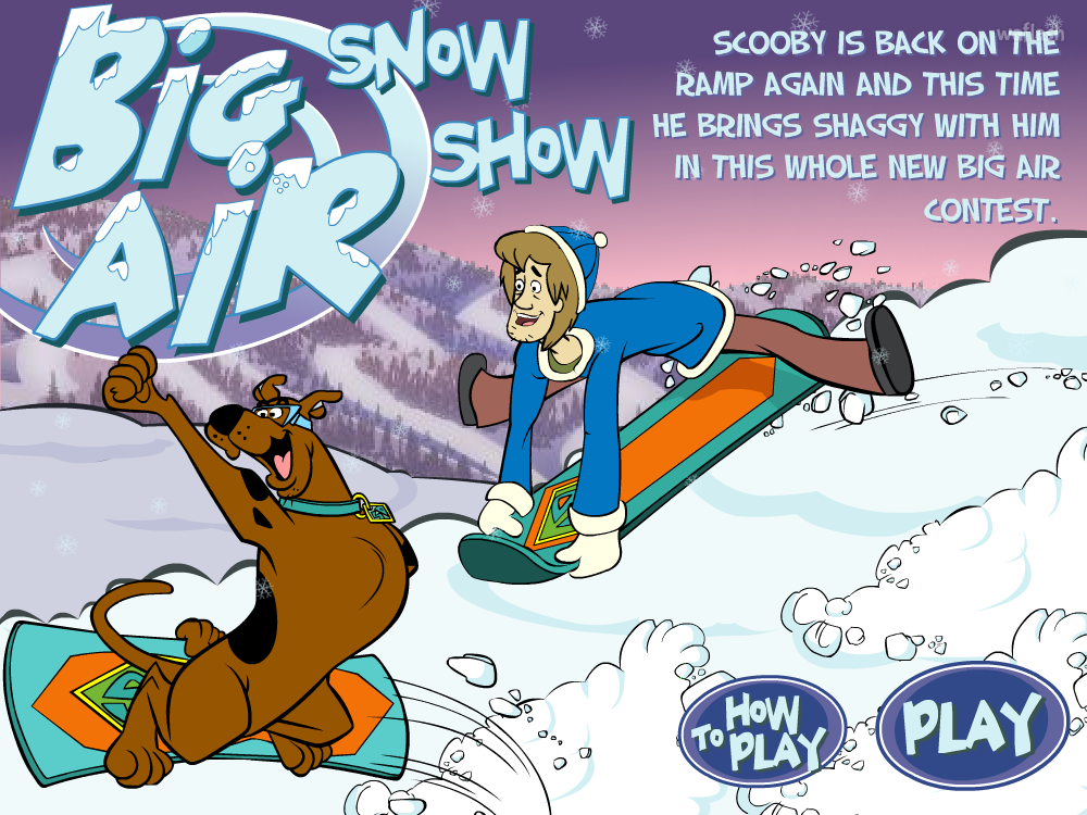 스쿠비두 빅 에어  스노우 스노우 (Scooby Doo Big Air Snow Snow) 게임 화면 1