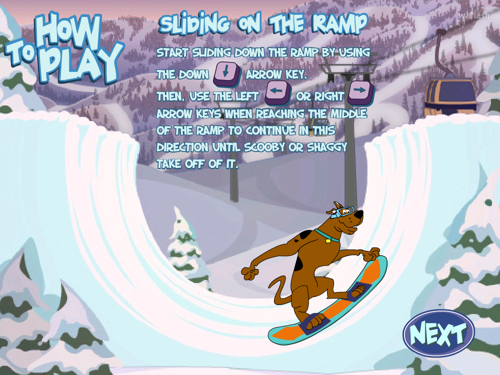 스쿠비두 빅 에어  스노우 스노우 (Scooby Doo Big Air Snow Snow) 게임 화면 3
