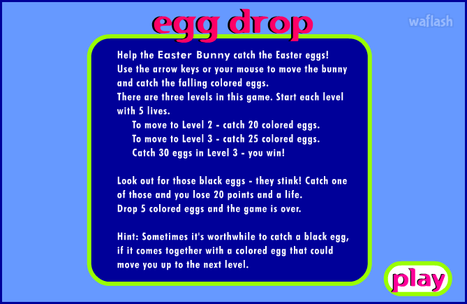 에그 드랍 (Egg Drop) 게임 화면 1