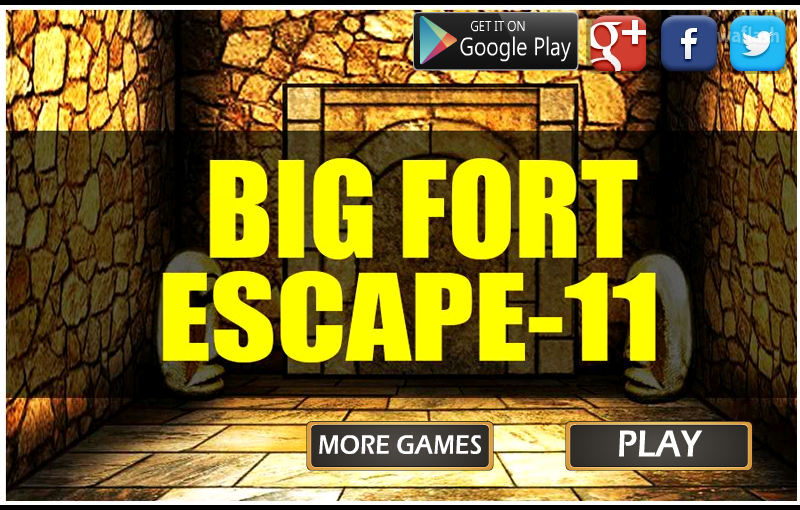 빅 포트 이스케이프 11 (Mirchi Big Fort Escape 11) 게임 화면 1