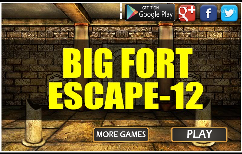 빅 포트 이스케이프 12 (Mirchi Big Fort Escape 12) 게임 화면 1