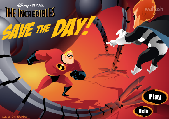 더 인크레더블 세이브 더 데이 (The Incredibles: Save The Day!) 게임 화면 1