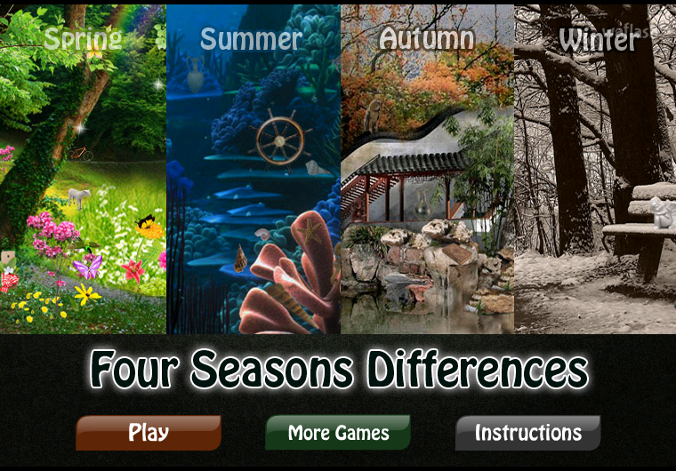 틀린그림찾기 Four Seasons Differences 게임 화면 1