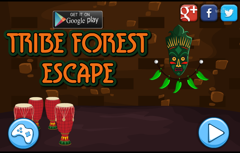 부족의 숲 탈출 (Mirchi Tribal Forest Escape) 게임 화면 1